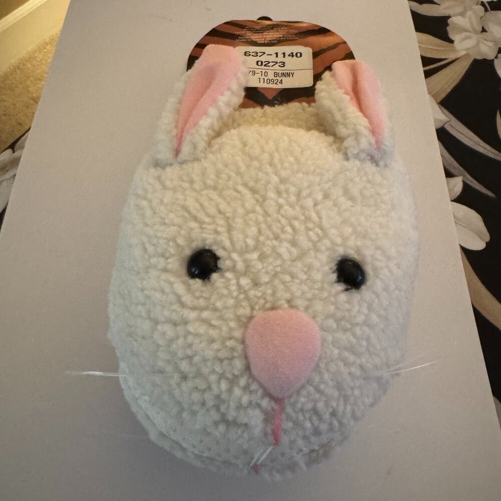 Bunny Mule Indoor Slippers, Size 9-10 NWT